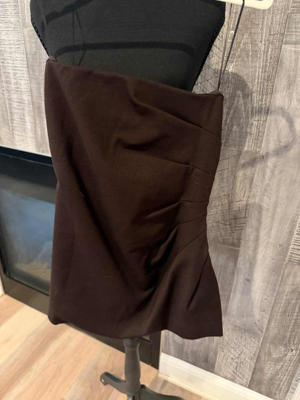 NWT Banana Republic Brown Ruched Strapless Top - Size Small